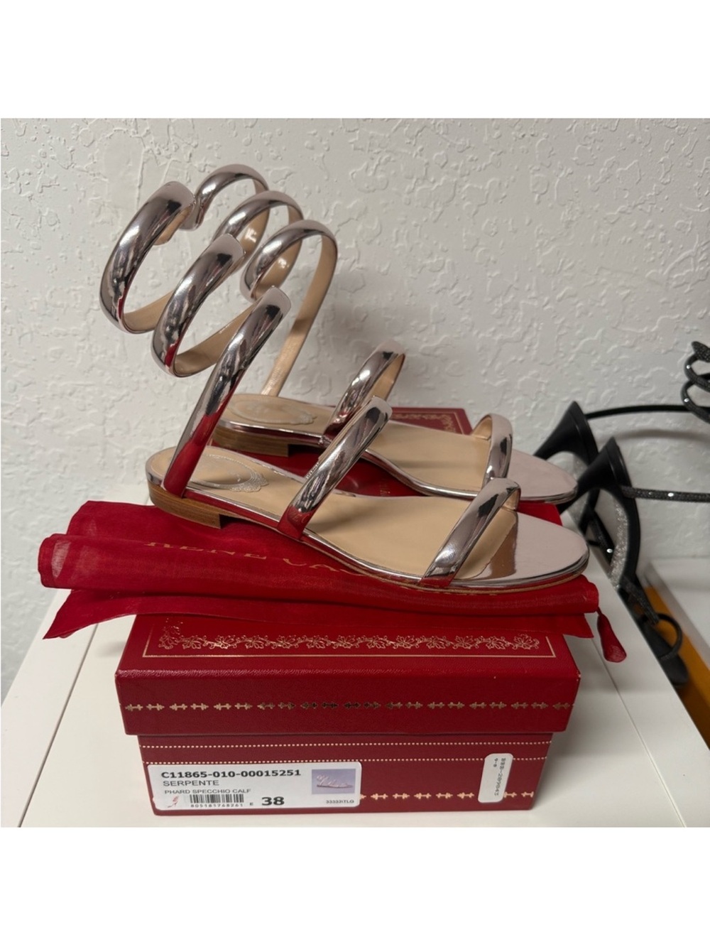 RENE CAOVILLA CLEO SERPENTI SANDALS